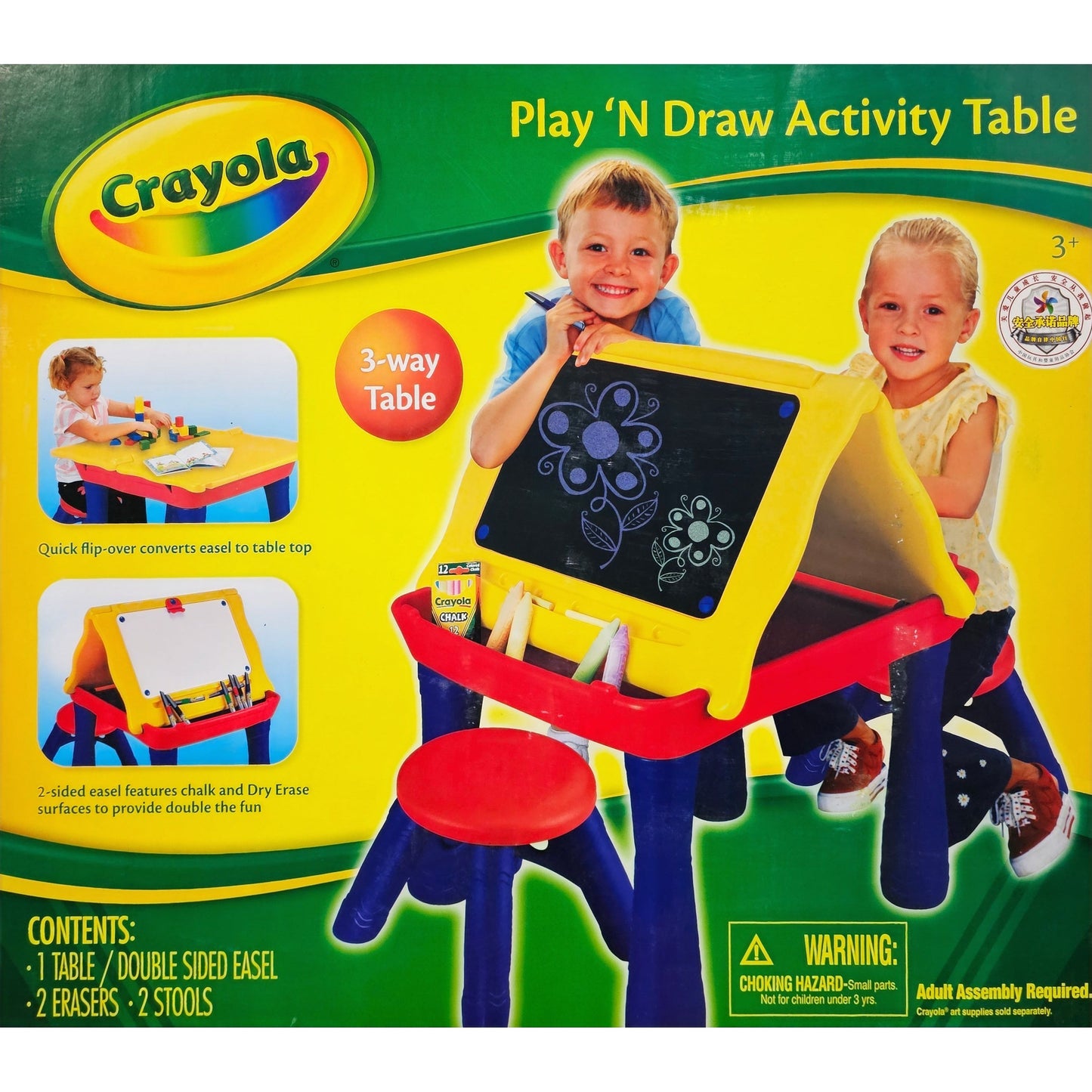 Crayola Play 'N Draw 3-Way Activity Table