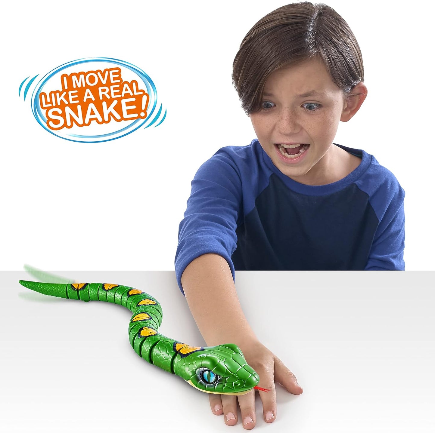 ZURU Robo Alive Battery-Powered Robotic Snake Toy Green Product Image 2