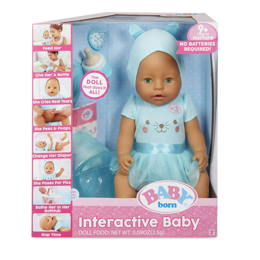 Baby Born Interactive Doll - Blue