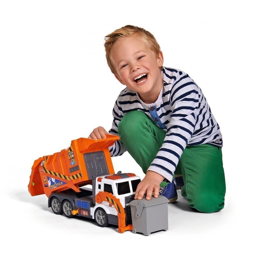 Dickie Toys Toy Vehicle - Orange Garbage Truck 46cm