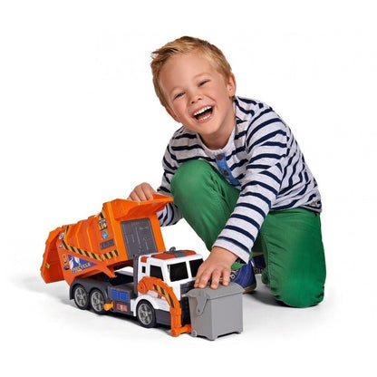 Dickie Toys Toy Vehicle - Orange Garbage Truck 46cm