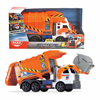 Dickie Toys Toy Vehicle - Orange Garbage Truck 46cm