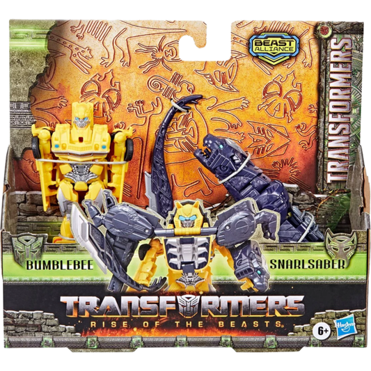 Hasbro Transformers Rise of The Beasts Action Figures - Bumblebee & Snarlsaber