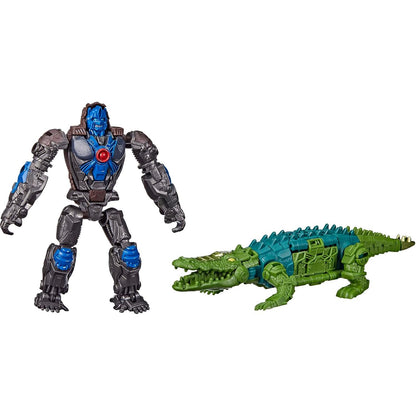 Hasbro Transformers Rise of The Beasts Action Figures - Optimus Primal & Skull Cruncher