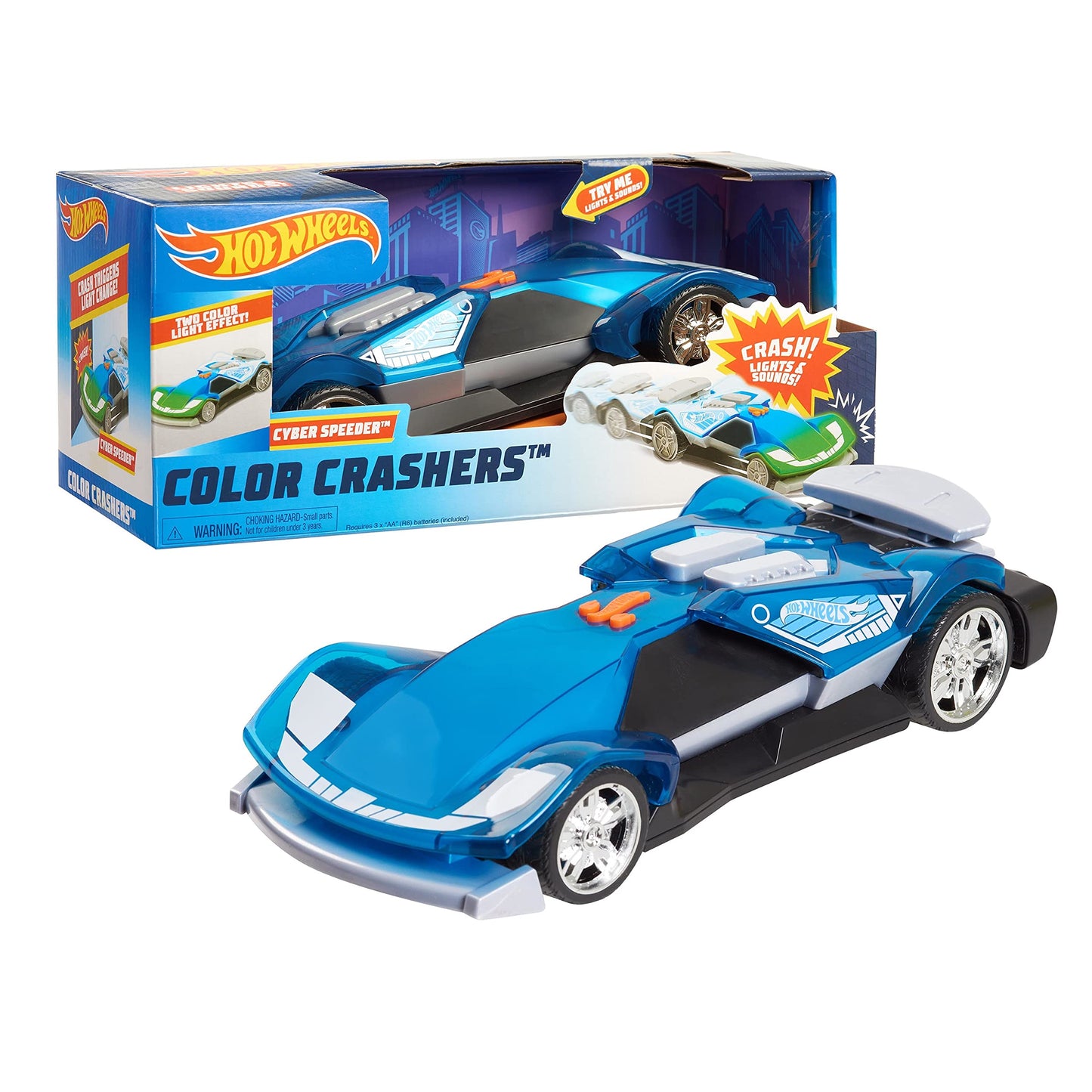 Hot Wheels Colour Crashers - Cyber Speeder