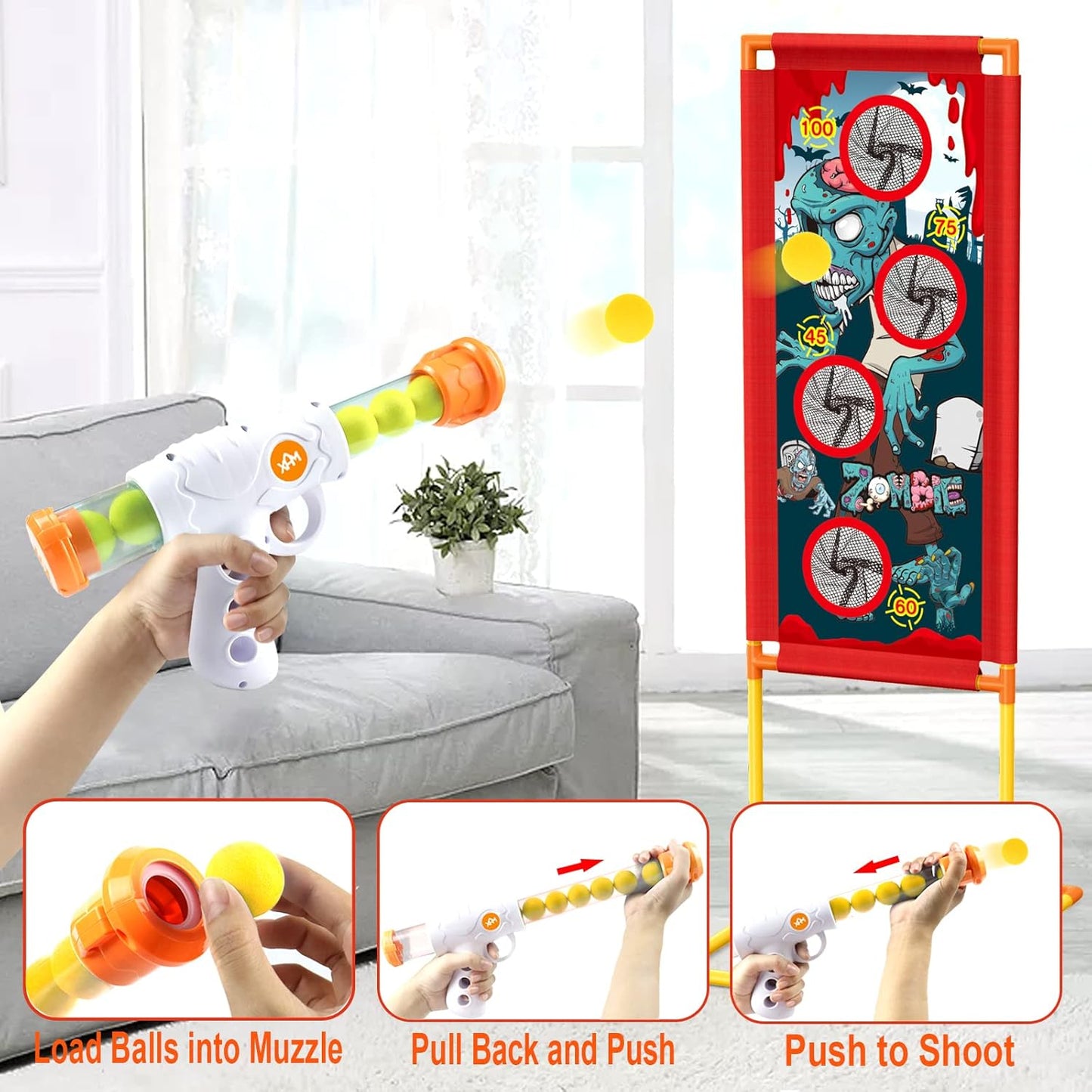 JELOSO Zombie Shooting Game Play Set