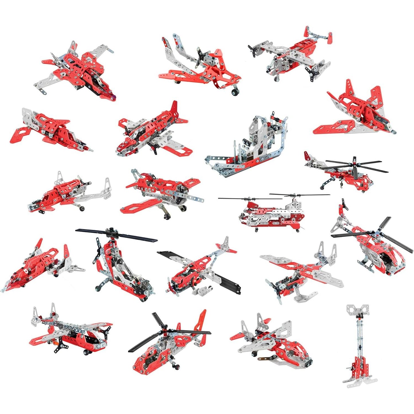 Meccano 20 In 1 Learning & Building DYI Play Set - Aerial Rescue