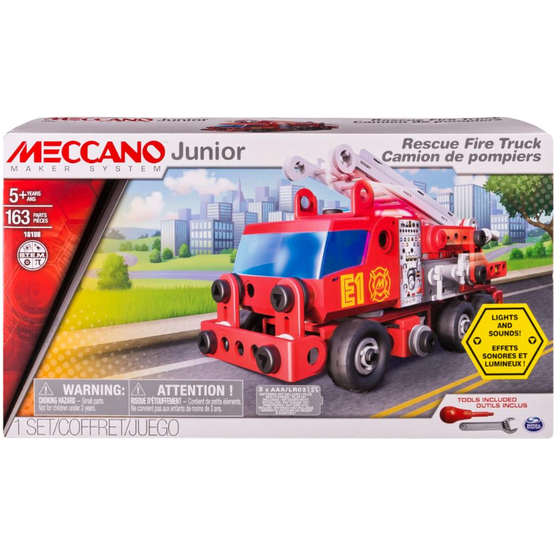 Meccano Learning & Building DIY Play Set - Rescue Fire Truck 16108