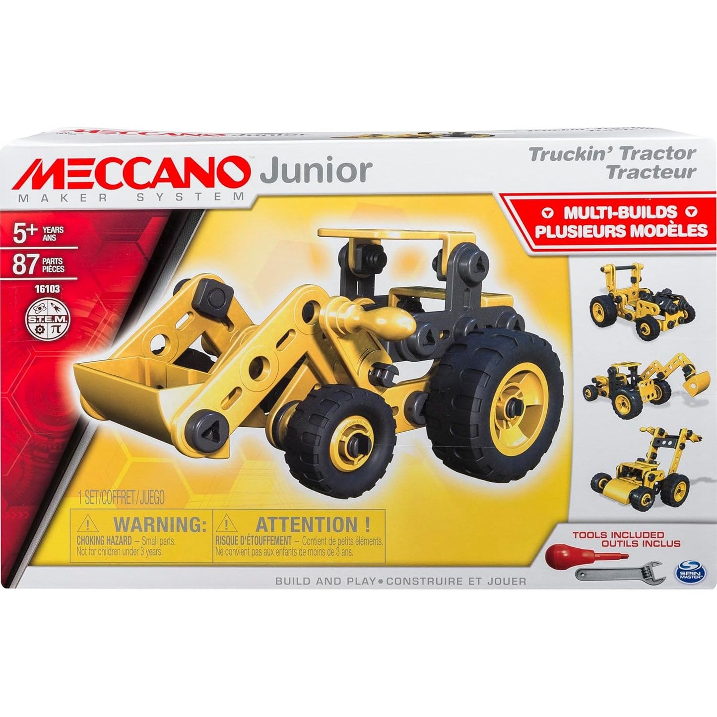 Meccano 4 In 1 Learning & Building DYI Play Set - Truckin' Tractor