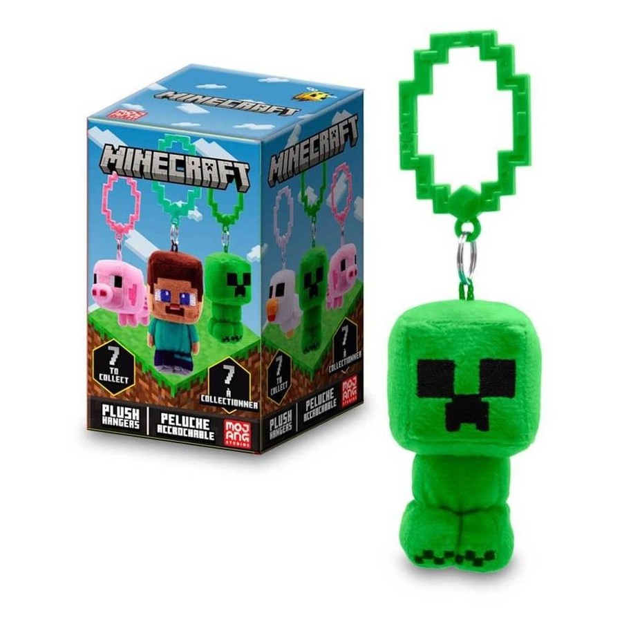 Minecraft Mobs 3.5" Plush Backpack Hangers Blind Box