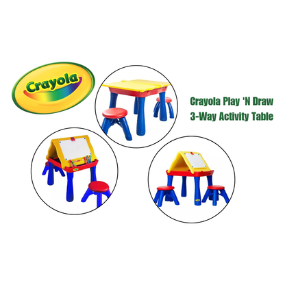 Crayola Play 'N Draw 3-Way Activity Table