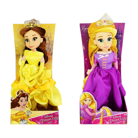 Disney Princess Belle & Rapunzel Toy Dolls Bundle