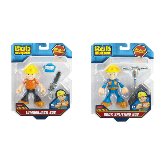 Fisher-Price Bob The Builder Lumberjack Bob & Rock Splitting Bob Bundle