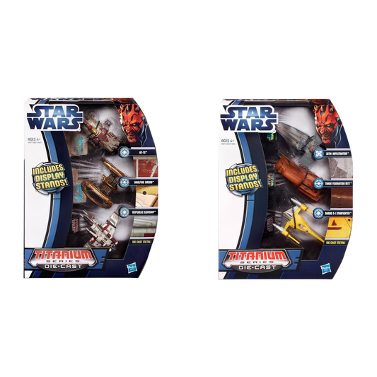 Star Wars Die Cast Titanium Vehicle Bundle