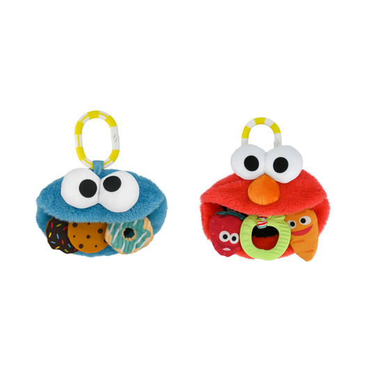 Sesame Street Activity Toy Cookie Monster & Elmo Teether Bundle