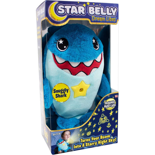 Star Belly Dream Lites Blue Shark - Stuffed Animal Night Light