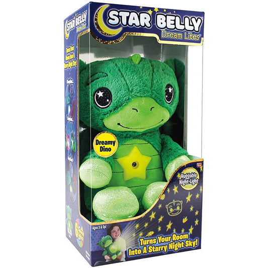 Star Belly Dream Lites Dreamy Green Dino - Stuffed Animal Night Light