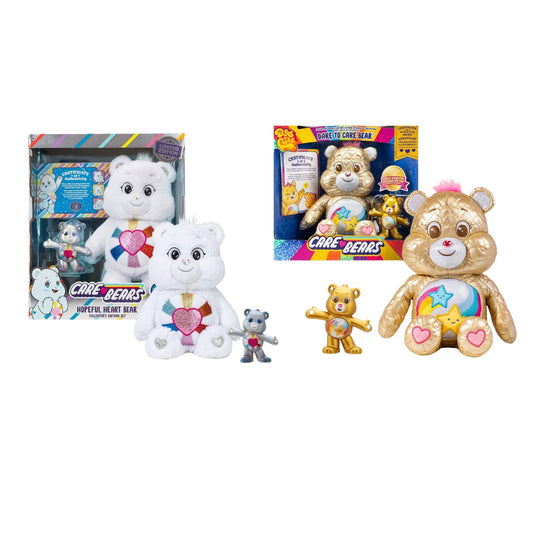 Care Bear Toys Bundle - Hopeful Bear & Gold Bear
