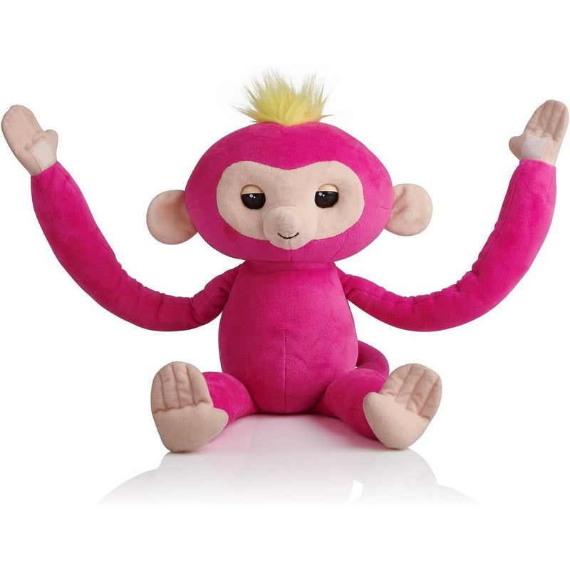 Fingerlings HUGS Bella Pink Advanced Interactive Plush Baby Monkey Toyland Treasures