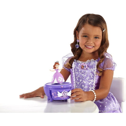 Child playing with Disney Sofia The First Musical Jewelry Toy