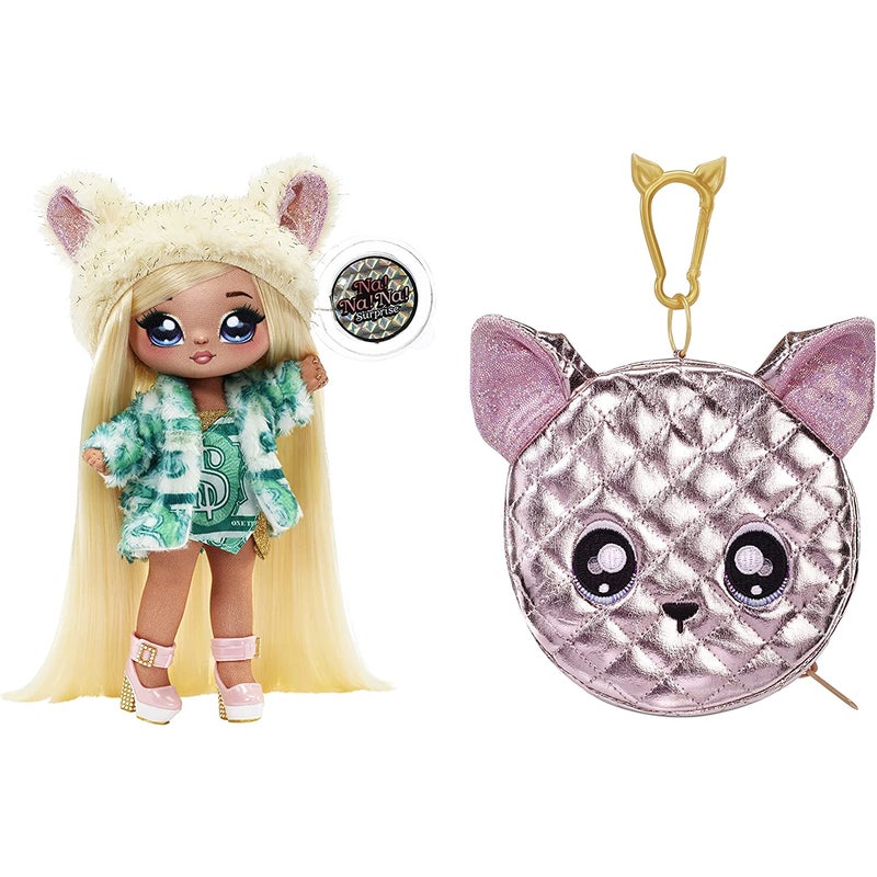 MGA Entertainment Na Na Na Surprise 2-in-1 Pom Doll Glam Series-Ari Prism