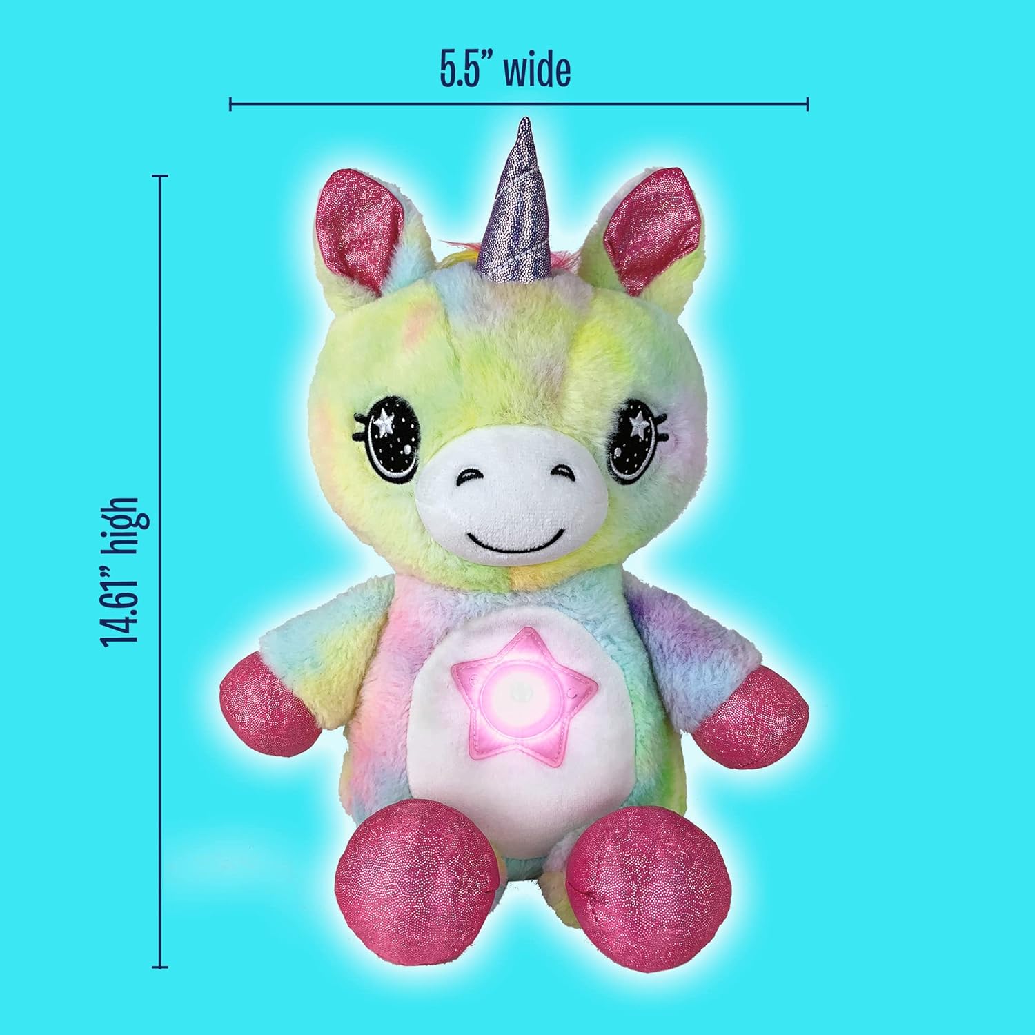 night light plush toy dimensions