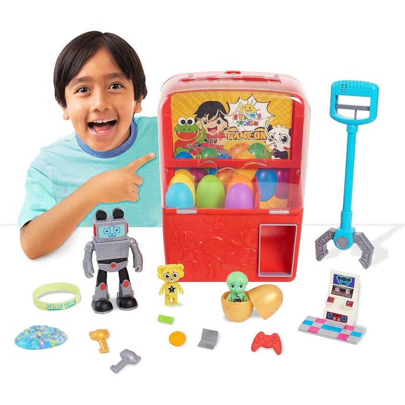 Ryan's World Mystery Claw Machine Playset for Ages 3 Up