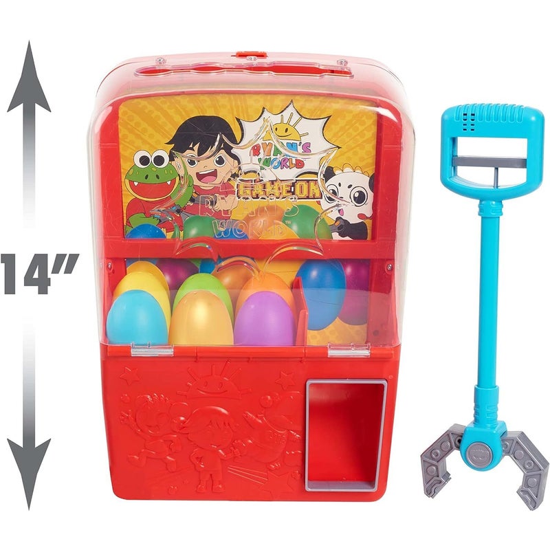 Ryan's World Mystery Claw Machine Playset for Ages 3 Up