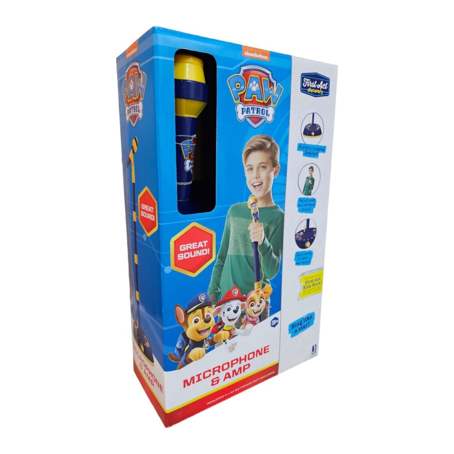 Jazware Nickelodeon Paw Patrol Microphone & Amp