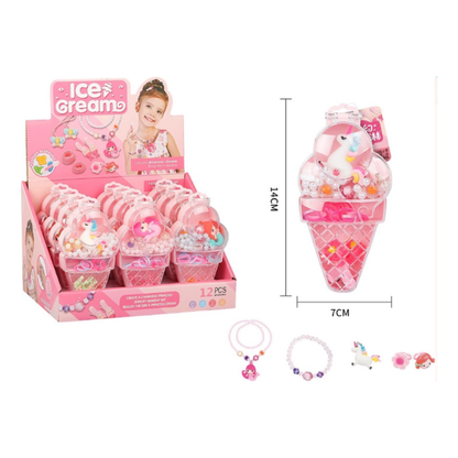 Ice Cream Fashion Jewlery Makeup Box for Kids