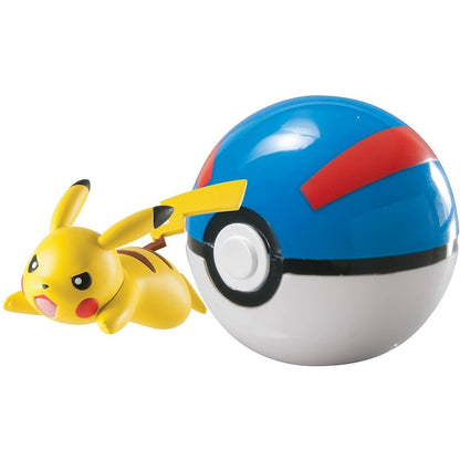 TOMY Pokemon Pikachu + Great Ball