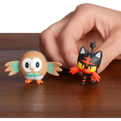 WCT Pokemon Battle Figure Pack Rowlet and Litten 4+