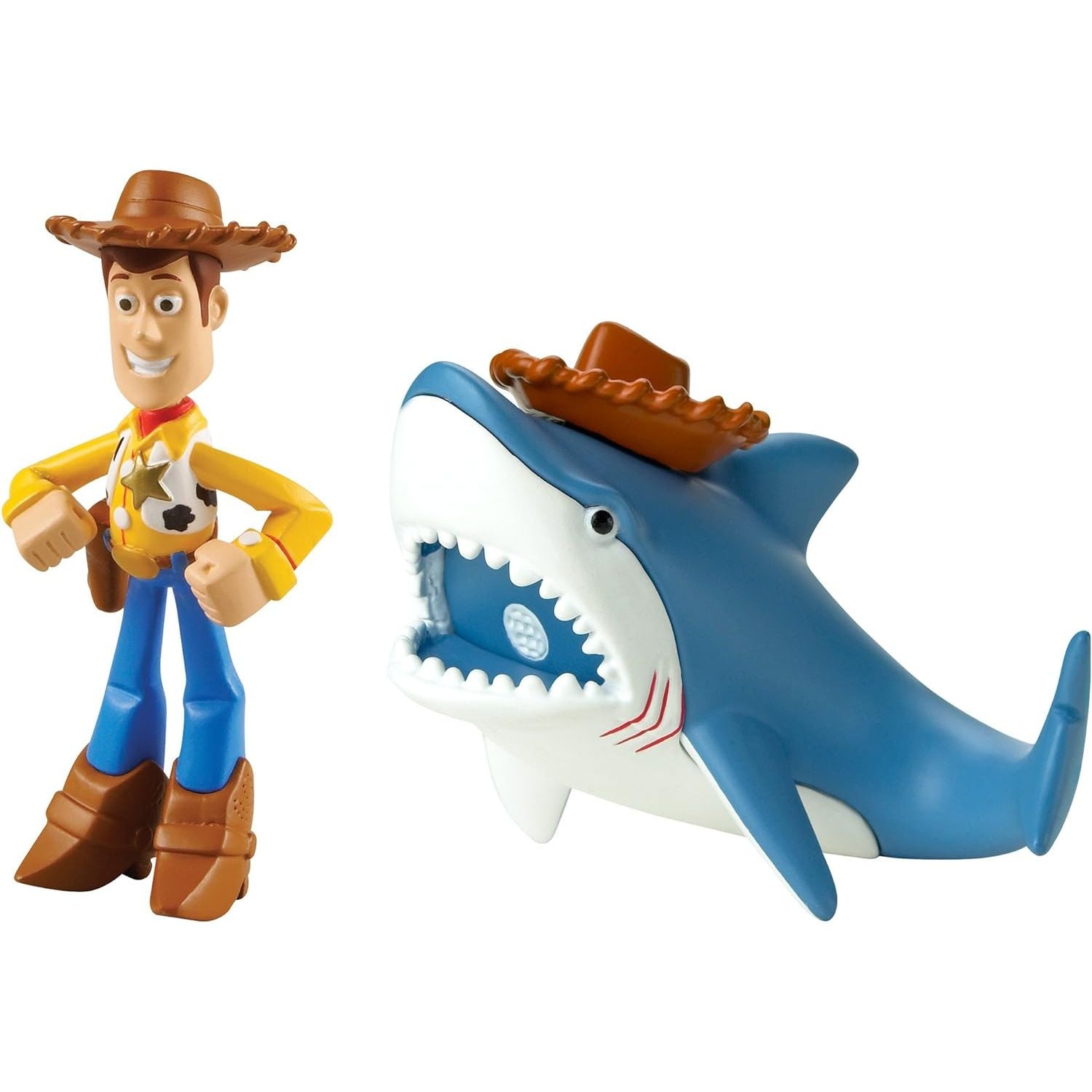 Disney pixar Toy Story selling Shark with woody hat toy