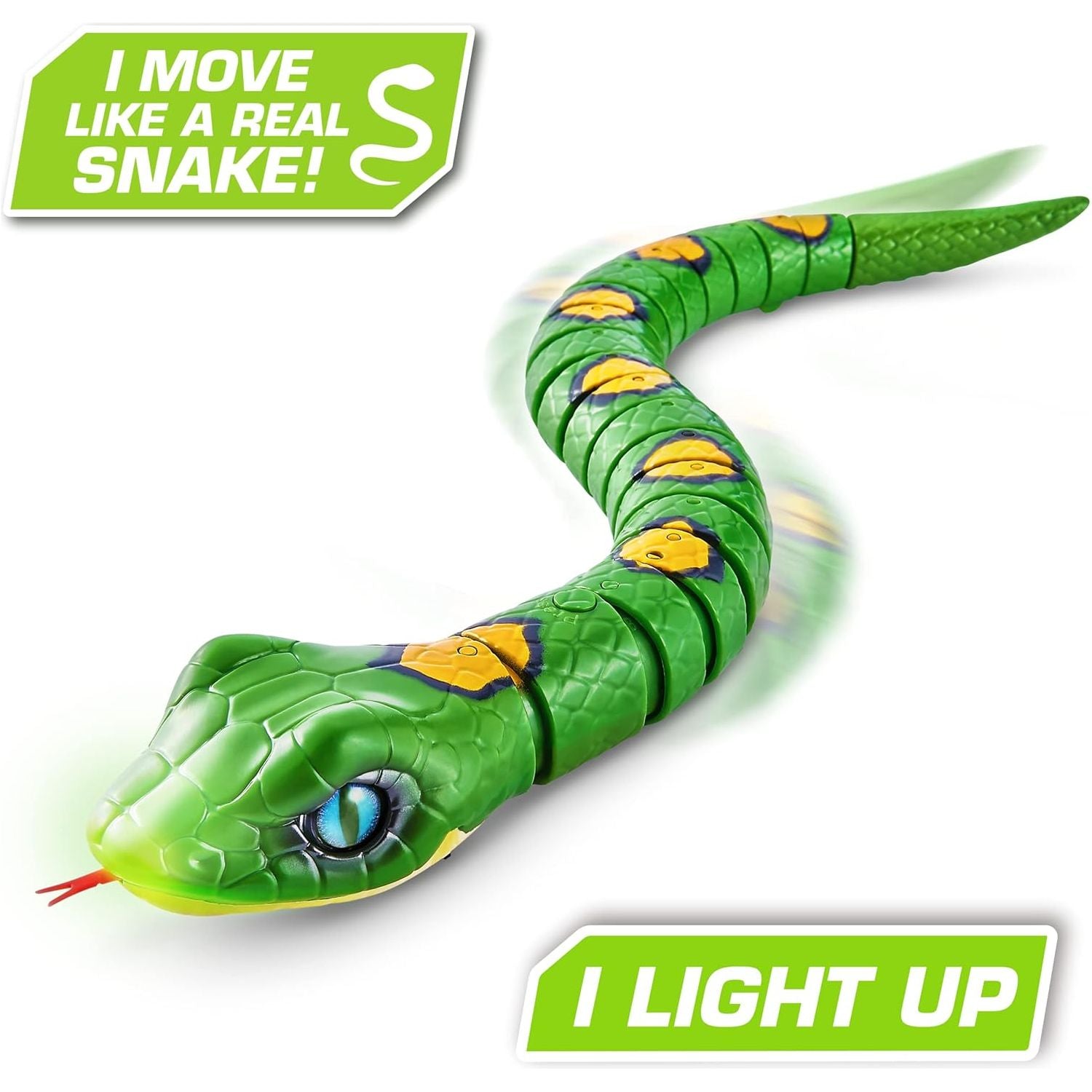 ZURU Robo Alive Battery-Powered Robotic Snake Toy Green Product Image 1