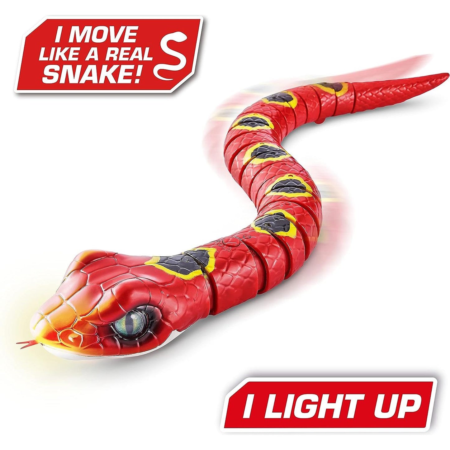 ZURU Robo Alive Battery-Powered Robotic Snake Toy Red Product Image 1