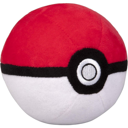 WCT Pokemon 4" Poke Ball Plush - Soft Stuffed Pokeball with Weighted Bottom