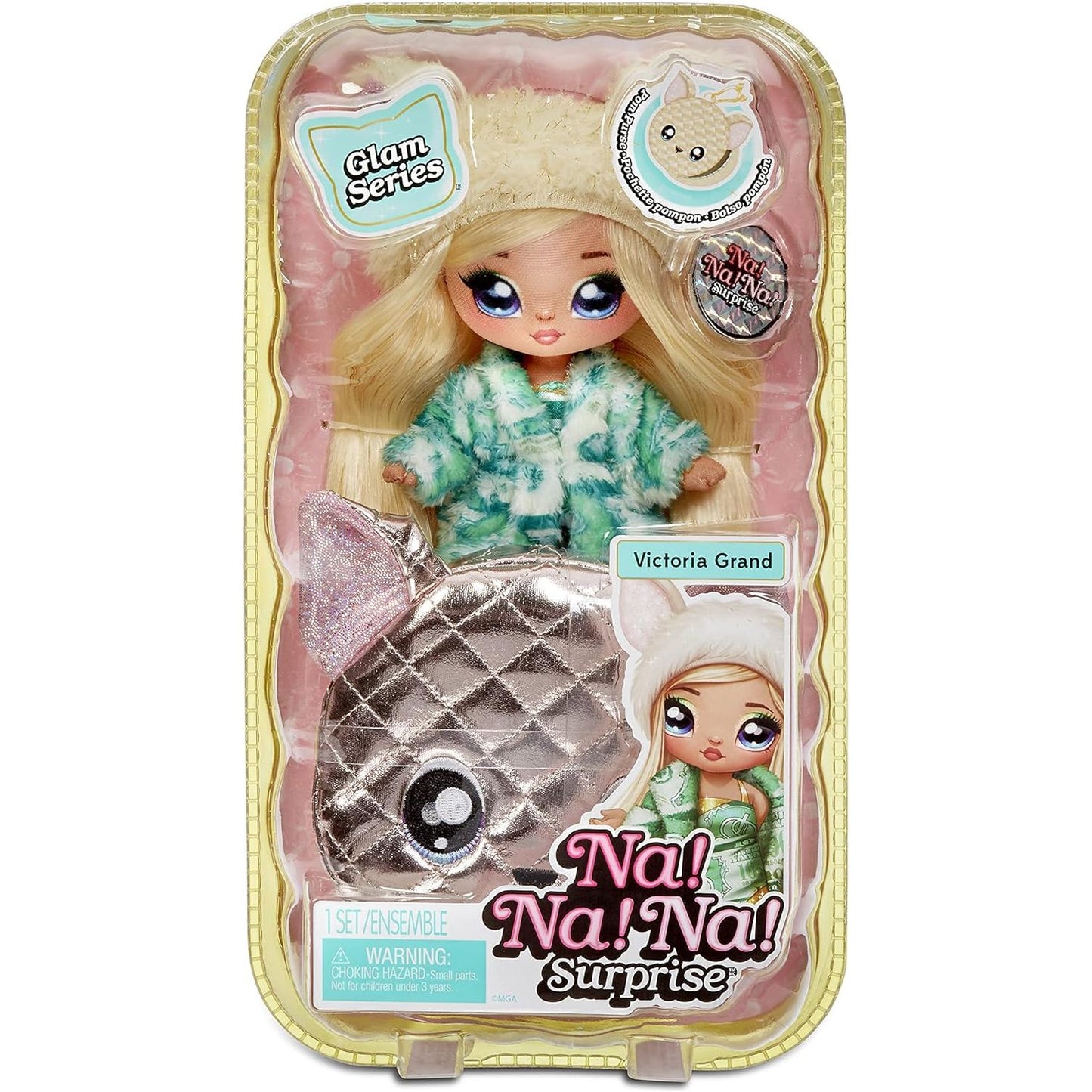 MGA Entertainment Na Na Na Surprise 2-in-1 Pom Doll Glam Series-Ari Prism