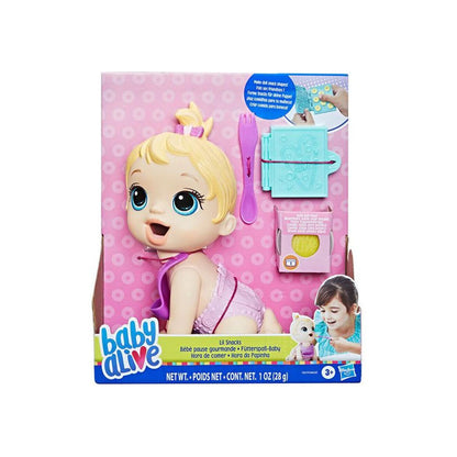 Hasbro Baby Alive Blonde Hair Lil Snacks Toy Doll