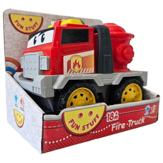 Fun Stuff Red Interactive Fire Truck Toy